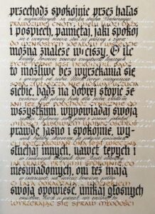 kurs kaligrafii Kraków