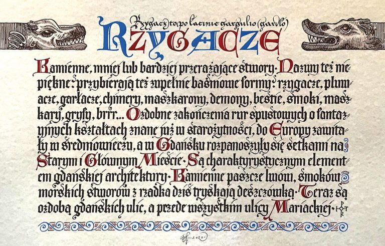 2020 Rzygacze kurs kaligrafii warsztaty klaligrafii masterclass