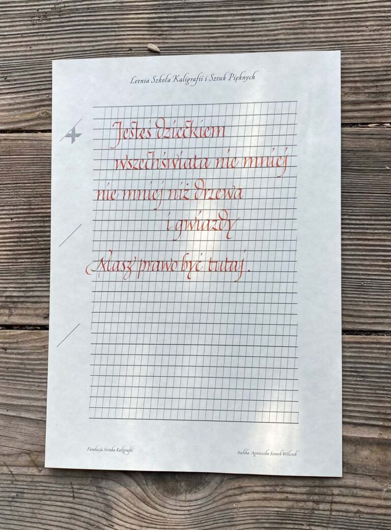 warsztaty kaligrafii w Perugii